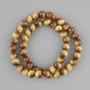 Tiger's Eye beads (artificial) smooth round bead, diameter 8mm +-, length 38cm +- on a string
