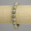 Bracelet green Apatite smooth round bead, diameter 11mm+-, length 18cm+- stretch