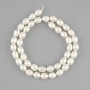 Natural freshwater pearl beads on a string 8, 5-9x6-6,5 mm+-, length 36 cm+-