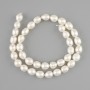 Natural freshwater pearl beads 9–11, 5×8, 5–9mm±, length 39cm±