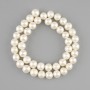 Freshwater pearl beads, natural 8–9mm+-, string length 38cm+
