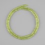 Chrysoprase beads faceted cubes, diameter 3x3 mm+-, length 39 cm+