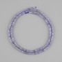 Sapphire beads faceted cube, diameter 2.5×2.5 mm±, length 39 cm±