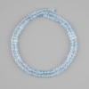 Topaz beads faceted cube, diameter 3x3mm +/-, length 39cm +/-
