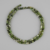 Diopside beads natural stone faceted cube, diameter 3x3mm +- , length 37cm +-