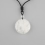 Tree of Life pendant Mountain crystal, diameter 36 mm ± on a black cord with a drawstring, length 78 cm +