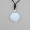 Pendant Tree of Life Moonstone (Opalite), diameter 36mm ± on a black cord with drawstring, length 78cm ±