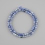 Kyanite beads natural stone faceted cube, diameter 5×5 mm +/-, length 38 cm +/-