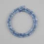 Kyanite beads natural stone faceted cube, diameter 4x4 mm +/-, length 38 cm +/-