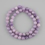 Lepidolite beads faceted bead 8mm+- , length 36cm+-