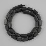 Tourmaline Schorl beads, rough cut, diameter 10-11, 5x6, 5-7, 5mm+- , length 41cm+-