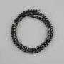 Tourmaline Beads, Natural Stone Faceted Cube, 4x4mm ±, Length 39cm+