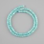 Amazonite beads natural stone faceted cube, diameter 4x4 mm +/-, length 39 cm +/-