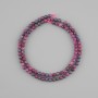 Beads Sapphire Ruby natural stone faceted bead, diameter 4mm+-, length 37cm+