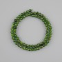 Diopside beads natural gemstone faceted round bead, diameter 5mm+-, length 38cm+-