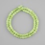 Chrysoprase (Olivine) beads faceted cube, diameter 5x5mm +/-, length 38cm +/-