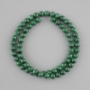 Natural stone beads Malachite smooth bead, diameter 6, 6mm+-, length 40cm+-