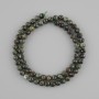 Seraphinite beads faceted round bead, diameter 5.5mm±, length 38cm±