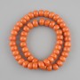 Coral beads rondelle, diameter 10x7 mm +/-, length 40 cm +/-