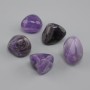 Natural amethyst tumbled stone, diameter 27-31x23-27x15-23 mm +- (assorted sizes) (Price per 100 g)