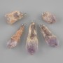 Amethyst pendant unprocessed natural stone ~ 24-42x11-13mm ± assorted sizes