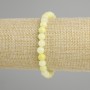 Onyx bracelet (imitation) smooth bead, diameter 6mm ±, length 18cm ± stretch