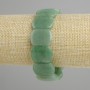 Jade bracelet, smooth links, diameter 20x15mm +-, length 18cm +/- stretch