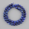 Natural stone beads Kyanite smooth round bead, diameter 8mm +/-, length 39cm +/-, on a thread
