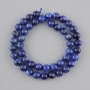 Natural stone beads Kyanite smooth round bead, diameter 8mm +/-, length 39cm +/-, on a thread