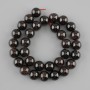 Garnet beads, smooth round bead, diameter 12mm +/-, length 39cm +/- on a string