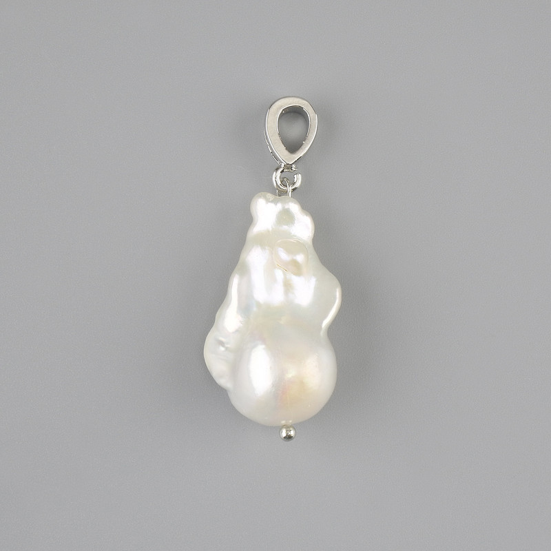 Baroque Pearl Pendant 22-27x15-17mm+- (assorted sizes), length 40mm+