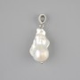 Baroque Pearl Pendant 22-27x15-17mm+- (assorted sizes), length 40mm+