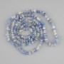 Beads Kyanite Natural Stone Crystal Chipped 5-7,5 mm +/- length 78 cm +/- on a cord