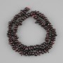 Garnet chip beads 7-11x3-5mm+- , length 40cm+-