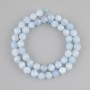 Aquamarine beads faceted 8x7mm +/-, length 37cm +/-, on a thread