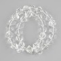 Beads Rock crystal faceted 12x19-12mm+-, strand length 38cm+- on a cord