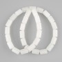 Natural stone beads Rock crystal cylinder 12x8mm+-, length 39cm+-, on a nylon thread