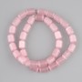 Pink Cat's Eye beads cylinder, diameter 10, 5-11x8mm +- , length 37cm +- on a string