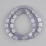Beads gray Cat's Eye cylinder, diameter 11x8mm+-, length 38cm+- on a nylon thread
