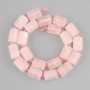 Beads Pink Quartz faceted cylinder, diameter 13-16x11-11, 5mm+-, length 40cm+-