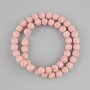 Pink Lava Beads smooth round bead, diameter 8mm ± on a string, length 39cm +