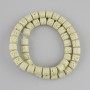 Vulcanic Lava Beads cylinder, diameter 8x8mm± on a thread, length 38cm+