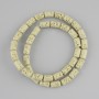 Lava beads cylindrical, diameter 10x6mm ± on a string, length 38cm +