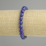 Lapis Lazuli bracelet smooth round bead, diameter 7mm±, length 18cm± stretch