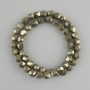 Pyrite beads faceted, diameter 8x7mm +- , length 40cm +- on a thread