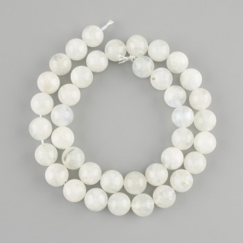 Adular beads smooth round bead, diameter 10–10, 5mm+-, length 38cm+- on a thread