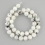 Adularia beads smooth round bead, diameter 10.5 mm +-, length 38 cm +/- on a thread