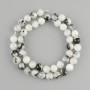 Adularia beads smooth round bead, diameter 8mm ±, length 38cm ± on a string