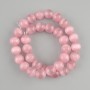 Pink Cat’s Eye beads, smooth round bead, diameter 11.5–12 mm +/-, length 36 cm +/- on a string