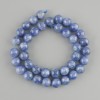 Kyanite natural stone beads, smooth round bead, diameter 10mm ±, length 39cm ±, on a thread
